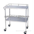 Movable nursing trolley with caster